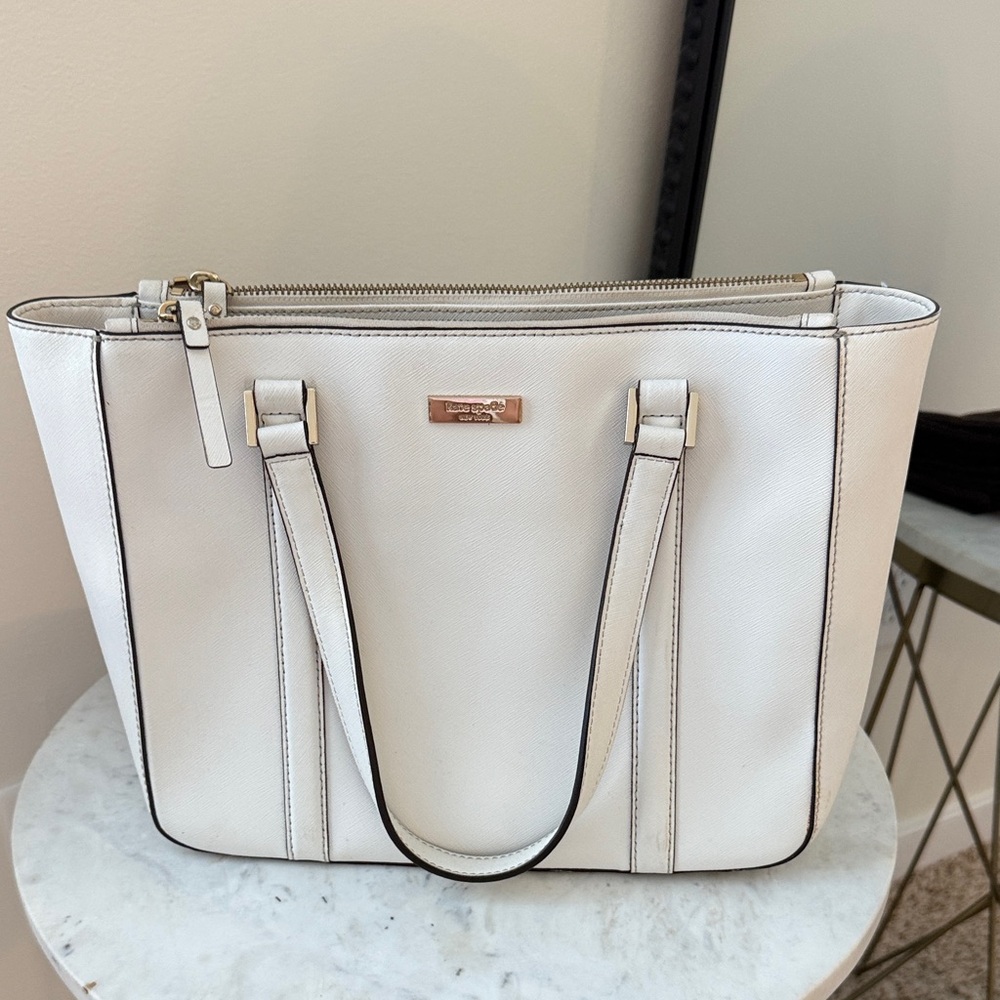 Kate spade Cream Leather Tote Bag